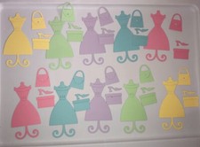   10 DRESS  ACCESSORIES   cardstock paper die cut embellishments