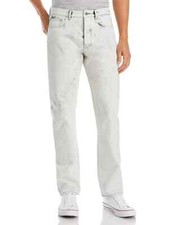 Sunflower L106220 Mens Washed Grey Standard Straight Fit Jeans Size 31x32