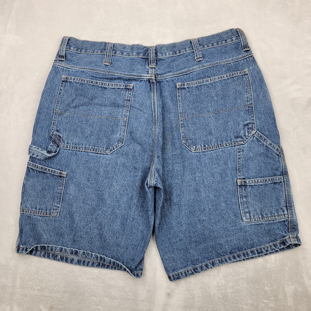ボトムス mainstory Denim Short - Faded Blue 2 Denim Short