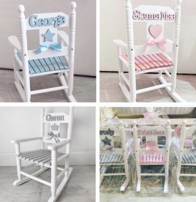 personalised childs rocking chair
