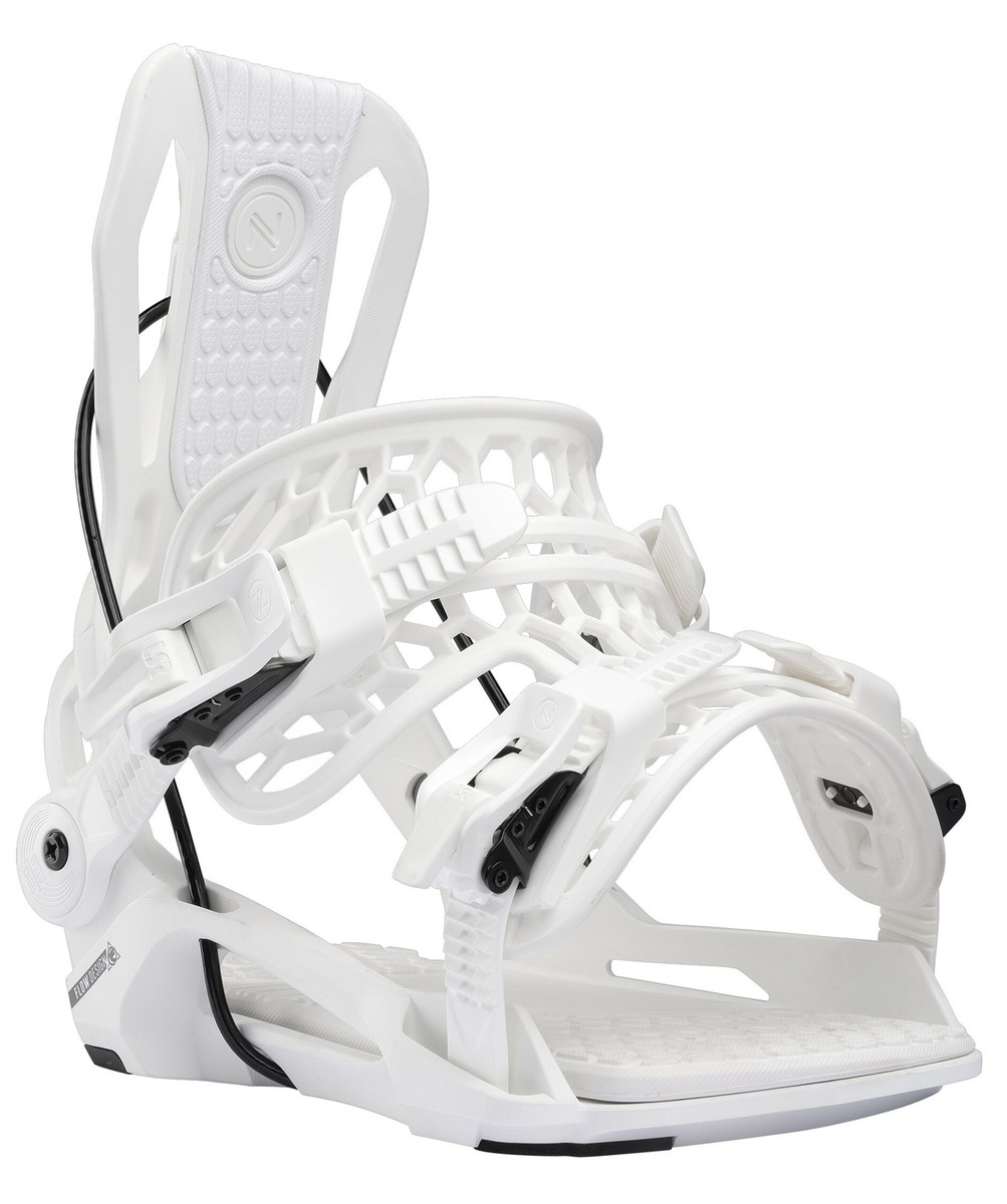 2026 Nidecker FLOW Fenix Fusion White Snowboard Bindings NEW