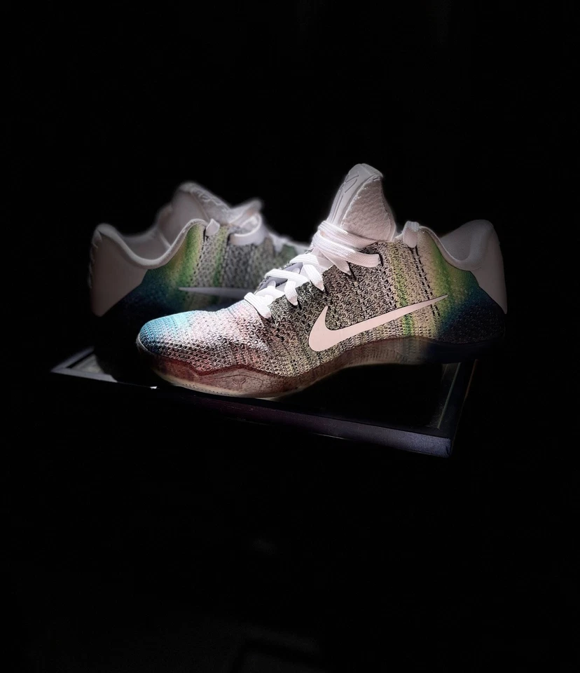 【855885-992】- NIKE KOBE XI 11 ELITE LOW ID СЕВЕРНОЕ СИЯНИЕ все звезды размер 8 - Изображение 4 из 4