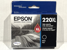 Epson 220XL Black Ink Cartridge High Capacity EXP: 06/2023 New Sealed