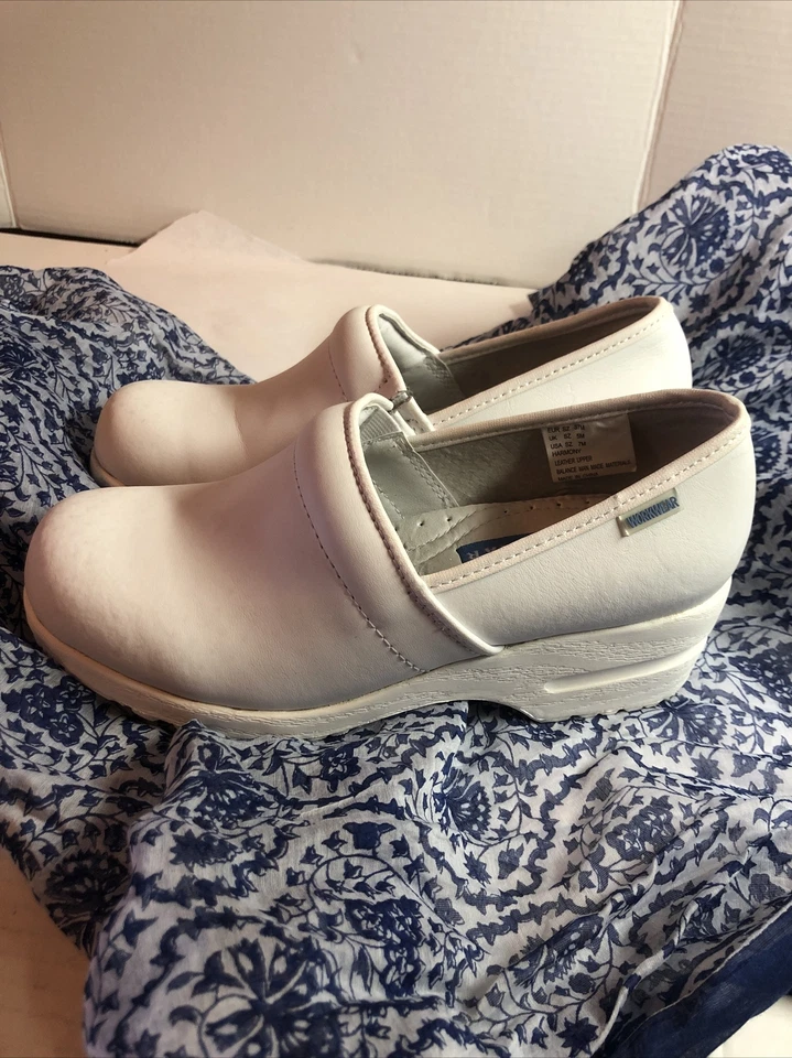 Bonitos zuecos médicos de enfermería Cherokee Workwear para mujer blancos talla 7 Foto 4 de 4