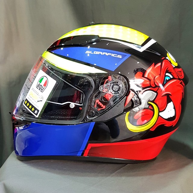 CASCO INTEGRALE AGV K3 K-3 SV MULTI ANGRYBULL - TAGLIA M/S PINLOCK |  Acquisti Online su eBay