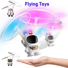 Mini Astronaut Drone Cartoon Spaceman Flying Robot Toys with LED USB Charging US