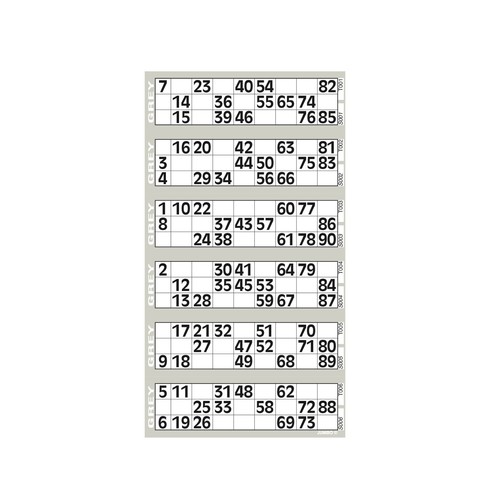 JUMBO Bingo Flyers Quickies Pad Of 750 Tickets 6 TV Bright Colours 1-90 - Picture 8 of 12