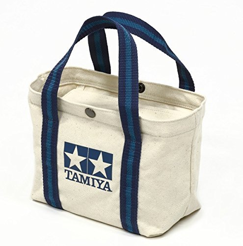 Tamiya Japan Official Original Logo Mini Tote Bag Blue 20cm x 16cm