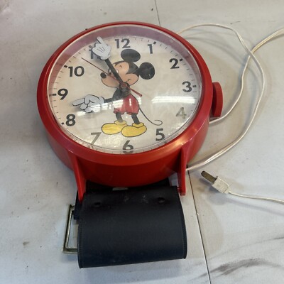 ヴィンテージ WELBY by ELGIN ディズニー ミッキー 壁掛け時計 Vintage Mickey Mouse Electric Clock, Welby By ELGIN | eBay