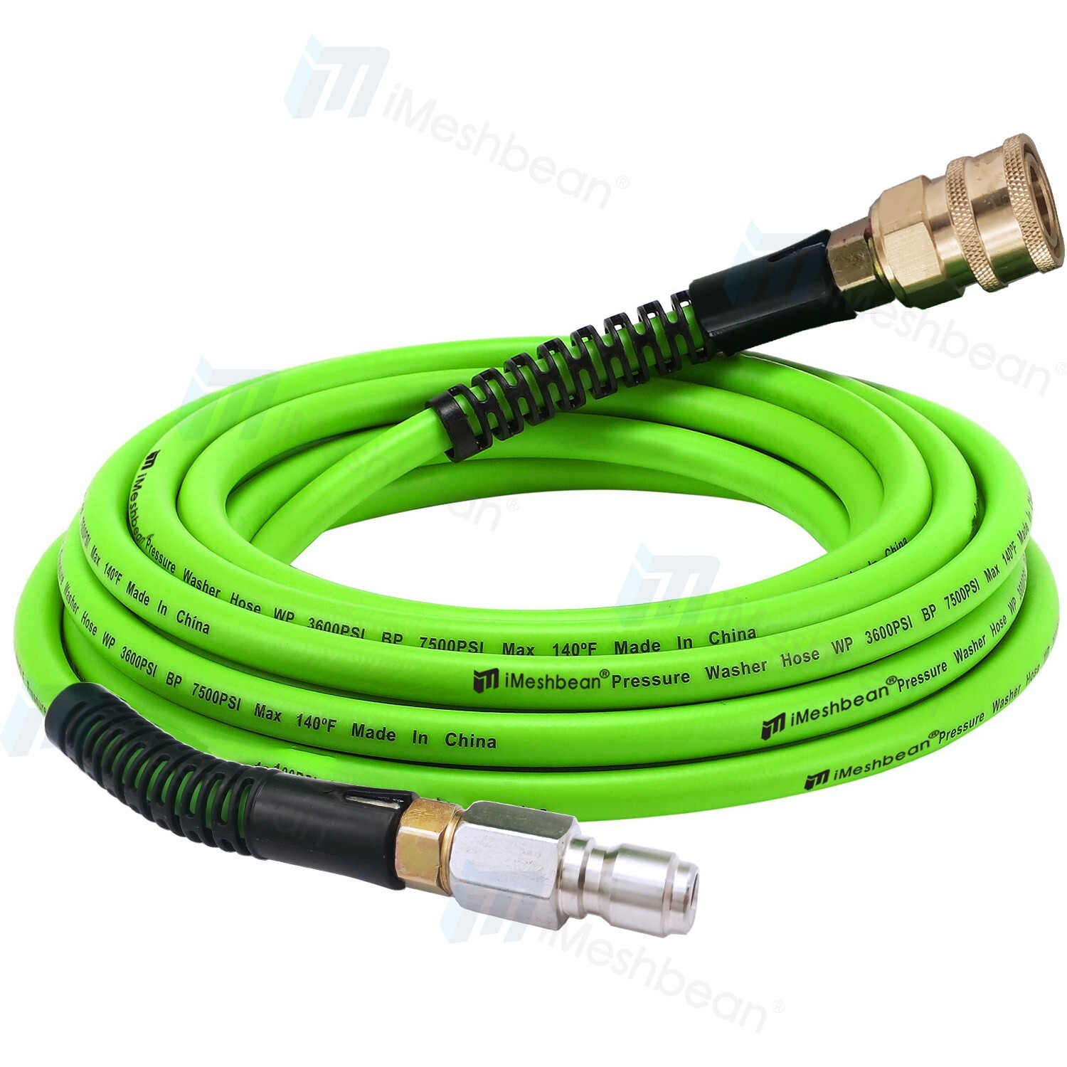 25FT 3600PSI Replacement High Pressure Power Washer Hose-3/8" Swivel QC Flexible