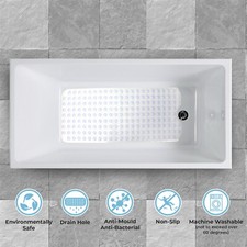 Extra Large Bath Mat Non Slip Bathtub Strong Suction Anti-Mold Rubber Shower Mat