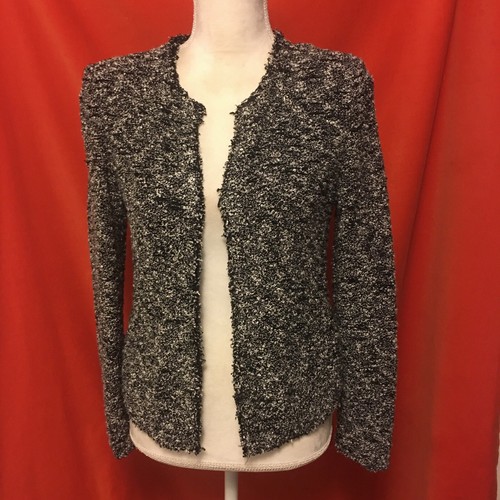 Chaqueta Iro Boucle Anillo Ribete Chada Blanco y Negro Talla 34 - Imagen 2 de 8