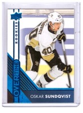 Oskar Sundqvist 2016-17 Upper Deck Overtime Rookies Blue Parallel Card #117