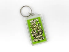 Novelty Acrylic Kalan Keychain SUGAR BABY Humor Vintage Keyring Y2K
