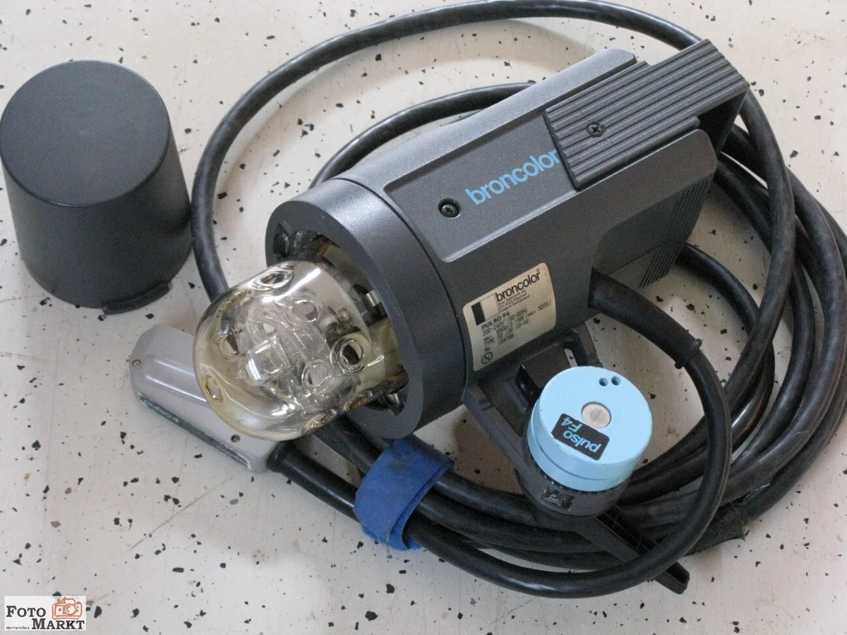 Flash Studio Broncolor 304 Avec Torche, Pied Lourd Et Quadroflex - Occasion