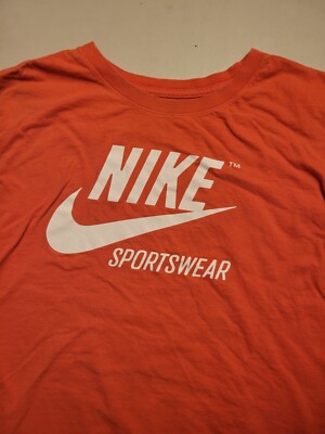 pink orange nike shirt