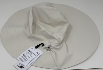 Lululemon CINCHABLE WIDE BRIM BUCKET HAT White Opal SIZE S/M NWT