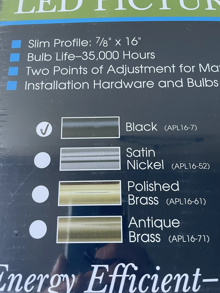 Casa de Troya Perfil de Adviento LED 16" Negro Arte Imagen Luz APL16-7, NUEVO Sellado Foto 2 de 3