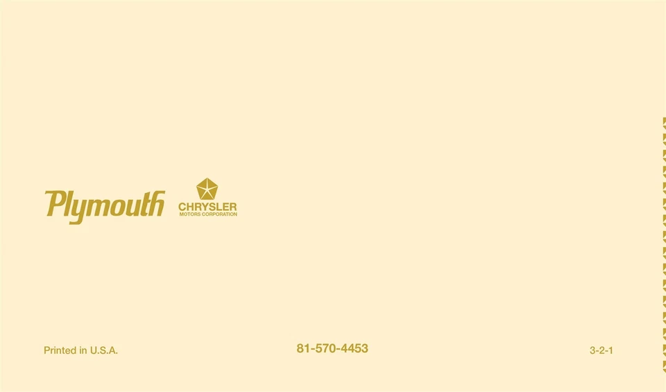 Plymouth Barracuda 1974 manual del propietario - color Foto 2 de 4