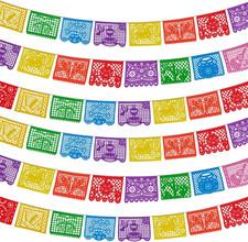 6-Pack 108FT Fiesta Party Decorations, Mexican Papel Picado Banners for Cinco de