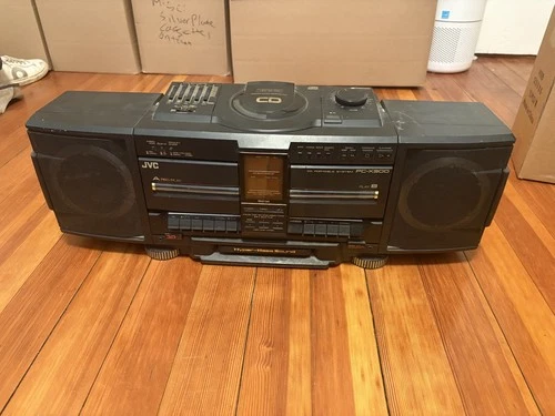 Vintage 1989 Boombox JVC PC-X300 Ghettoblaster CD Radio Cassette