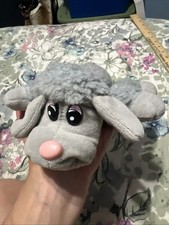 Vintage Tonka Pound Puppies Newborn Furries 9  Gray Poodle Dog Plush