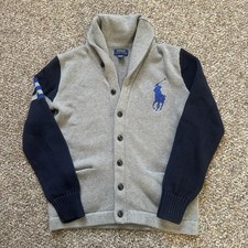 Polo Ralph Lauren Big Pony Shawl Collar Cardigan Youth XL