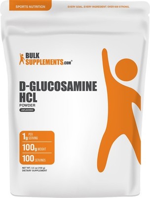 BulkSupplements D-Glucosamine HCl Powder - 1 g per Serving