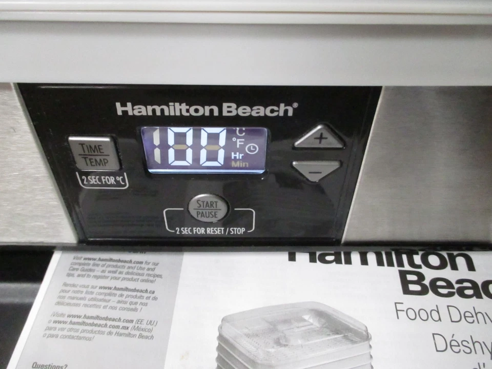 Deshidratador de alimentos Hamilton Beach 32100A 5 bandejas con manual - Excelente Foto 2 de 3
