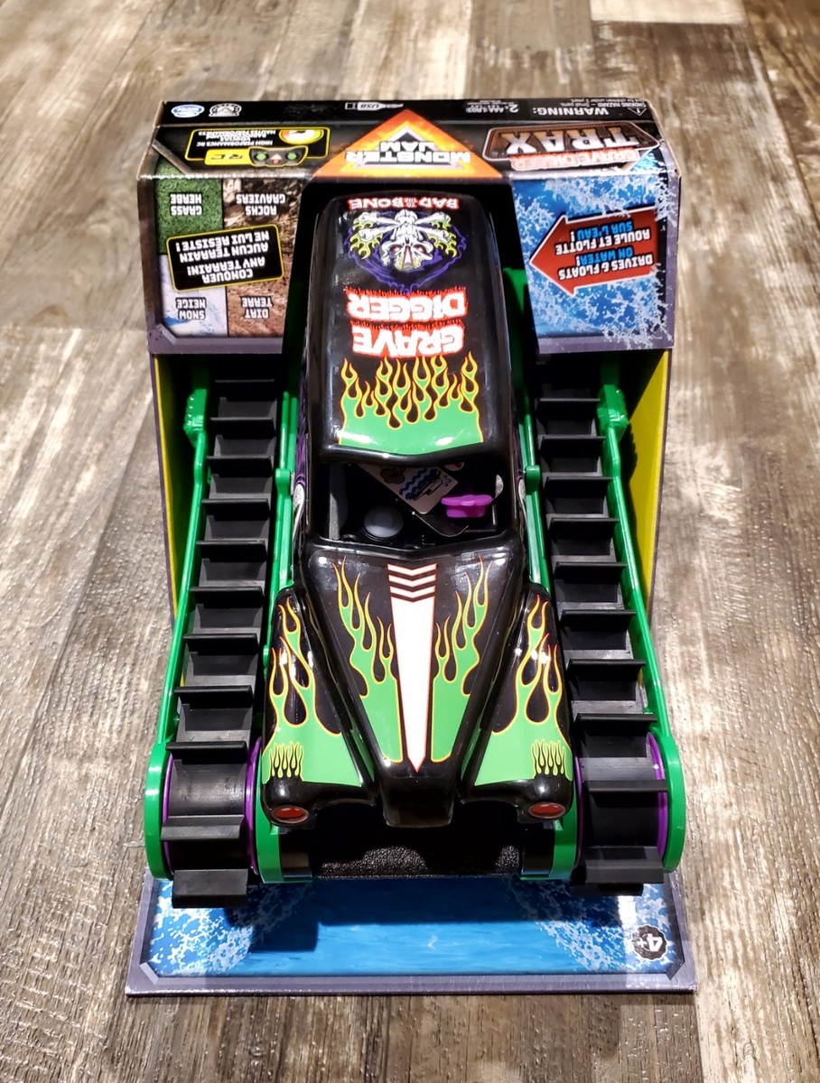 侍魂　　1/10 ラジコン Monster Jam, Grave Digger Trax All-Terrain Remote Control R/C RC