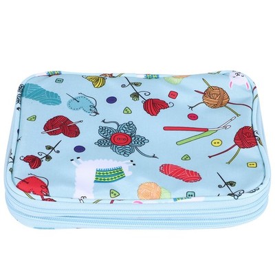 Leere Stricknadeln Etui Reise Aufbewahrung Organizer Aufbewahrungstasche für5513