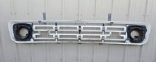 1964 Ford Truck F1 Grille Painted White Steel With Headlight Buckets And Bezels 1964 Ford Truck F1 Grille Painted White Steel With Headlight Buckets And Bezels