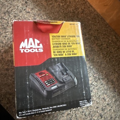 MAC Tools 12 V/20 V MCB115 Max Lithium Ion Battery Charger MAC/Dewalt Batteries