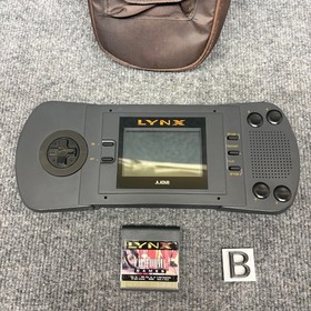 ATARI Lynx 1 Console Bundle Game & Case Tested Works READ