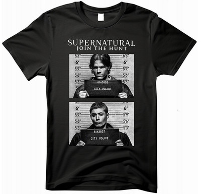 t shirt Supernatural prison mugshot t-shirt