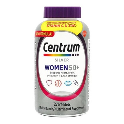 Centrum Silver Women 50+ Multivitamin Multimineral 275 250 Count (Pack of 1) 