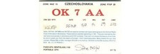 1981 OK7AA Bratislava QSL Card K6XP Design Czech Ham Radio QSO Ham Radio