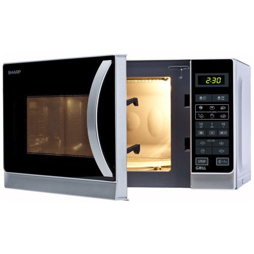 Sharp R642INW 2-in-1 Mikrowellengerät Silbermetallic 1000 Watt 20L (2. Wahl) - Bild 3 von 3