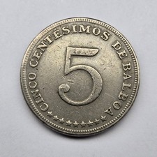 1975 Panama 5 Centésimos Carlos J. Finlay Copper-Nickel KM# 11