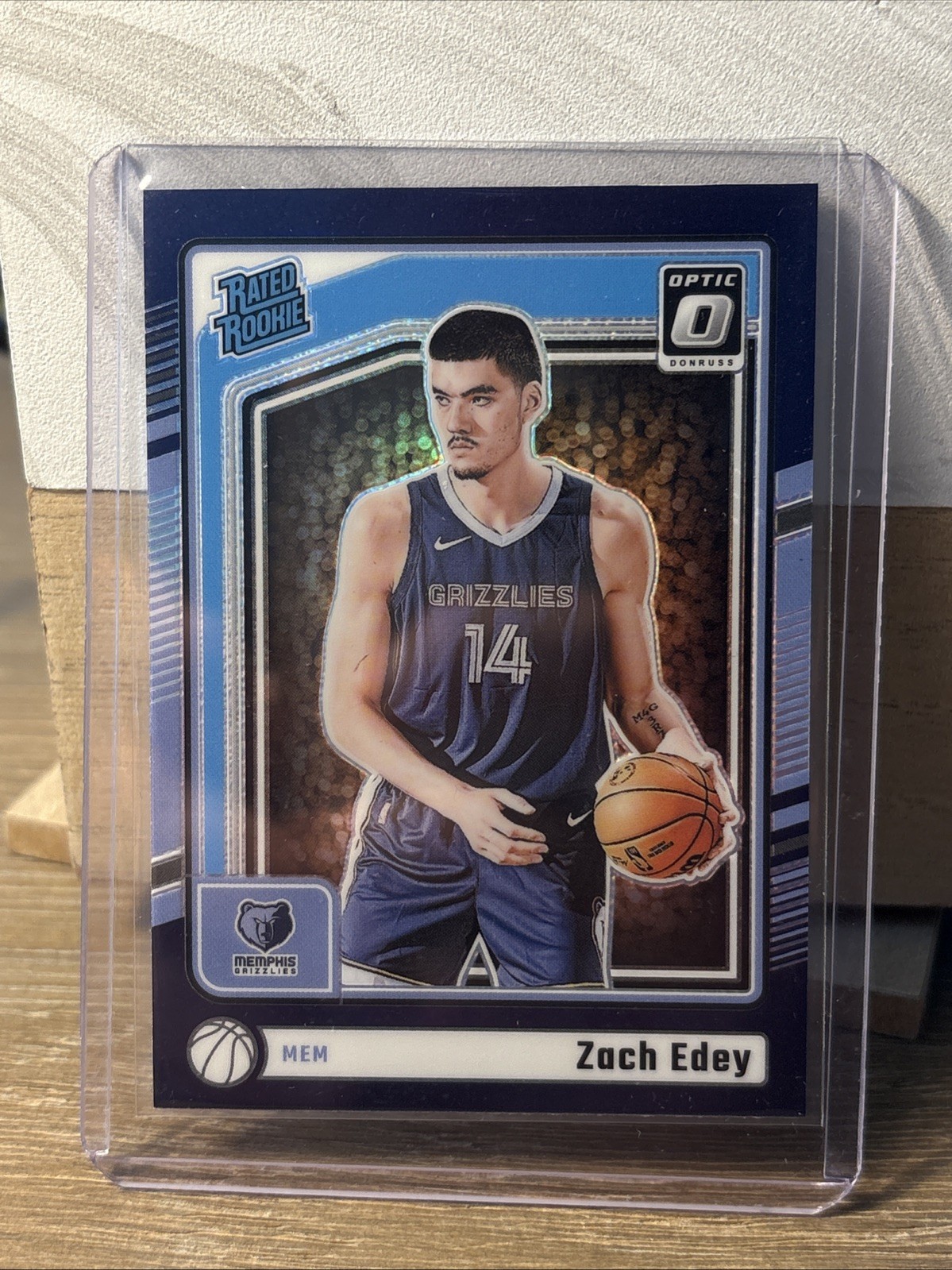 2024-25 Panini Donruss Optic - Rated Rookie Zach Edey #288 Purple Prizm (RC)