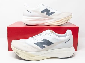 New Balance Supercomp Elite v5 Carbon Running Shoes White Grey MRCELLD5
