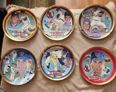 Vintage Nolan Ryan Plate Collection by Hamilton 1992 Lot of 6 - Excellent Shape!