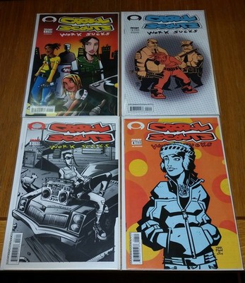 GRRL SCOUTS WORK SUCKS #1-4 IMAGE COMICS 2003 HIGH GRADE SET (4)