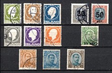 ISLANDE classiques oblitérés cote 200e