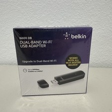 Belkin N600 DB Wireless Dual Band Wi-Fi USB Adapter [SEALED]
