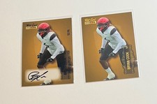 Bryan Cook Rookie 2022 Wild Card Matte Gold Auto Blue Foil #MB-A (18/25) & Base. rookie card picture