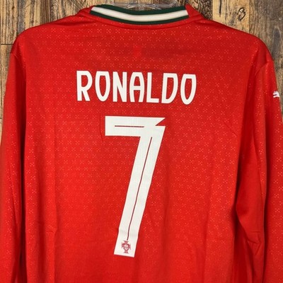 Portugal 2025 Home Long Sleeve Soccer Jersey Men's M RONALDO #7 | eBay