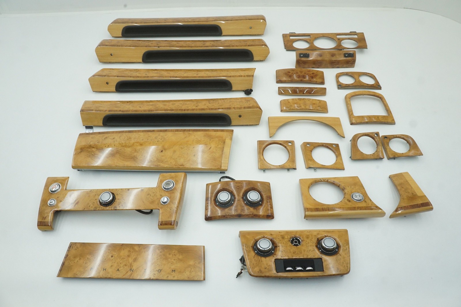 Set Interior Front Rear Wood Trim OEM 64110143718 Rolls Royce Phantom Vii 2006