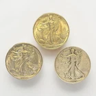 Lot Of 3 Walking Liberty Half Dollars – 1935 BU 1935 D UNC  1935 S– 🌈 Toned