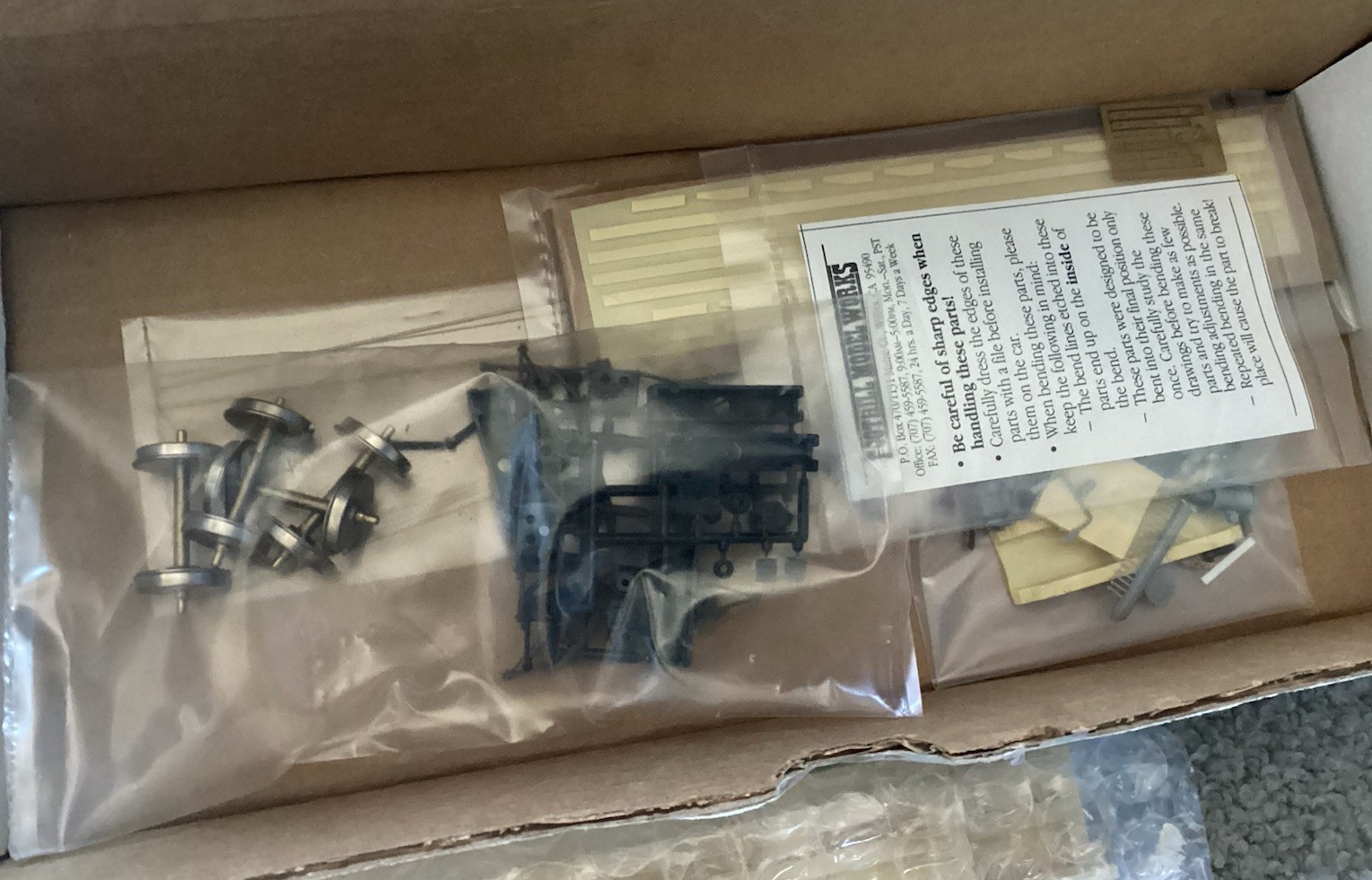 Foothills Model Works On3 On30 Kit FMW-2208 West Side Lumber Car w/Trucks NIB